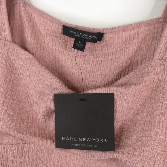 ANDREW MARC NEW YORK Top Pink  M NWT - Picture 2 of 6